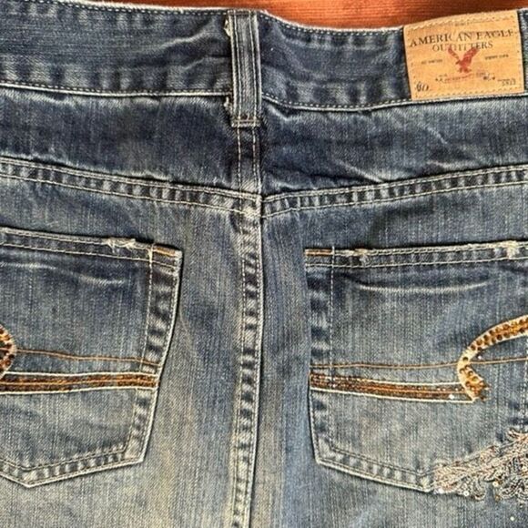 Vintage American Eagle Rhinestone Mini-Skirt Size 4 - Picture 5 of 13